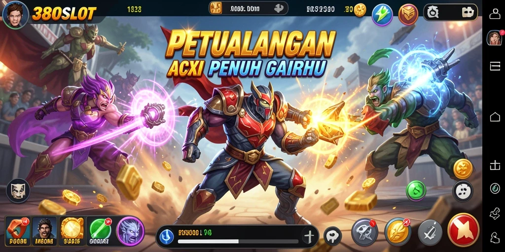 Screenshot gameplay seru dari 380SLOT, menampilkan aksi yang mendebarkan.