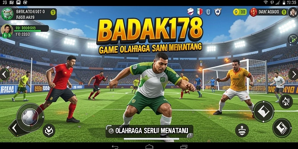 Gameplay BADAK178 menampilkan aksi olahraga yang mendebarkan.