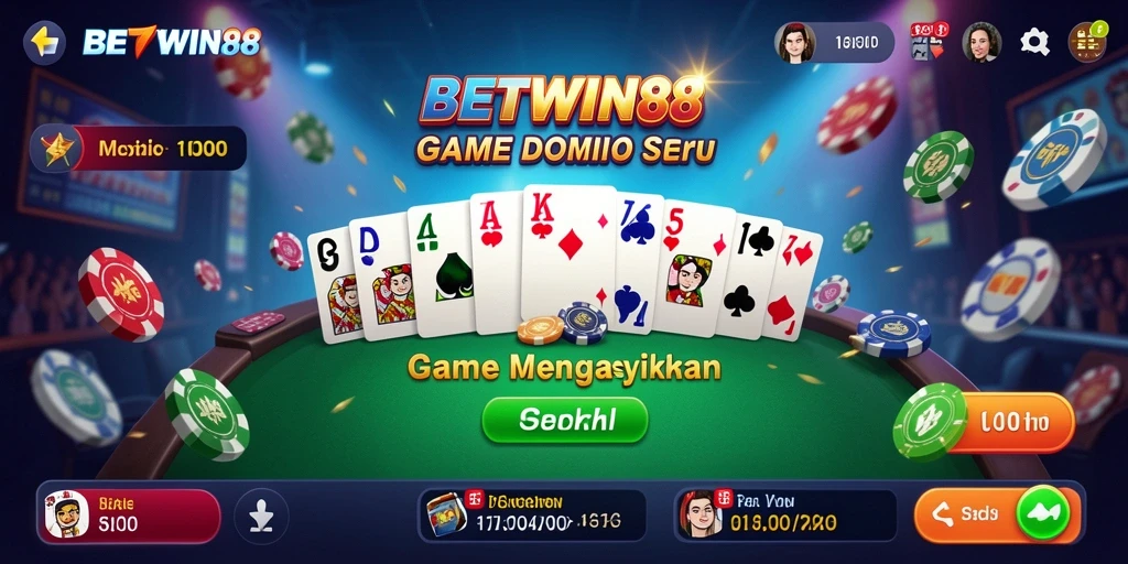 Gameplay seru Domino di BETWIN88 yang menantang.