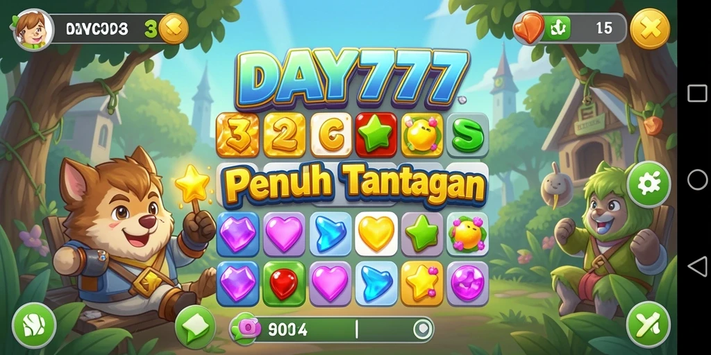 Tampilan gameplay Match-3 yang seru dan menantang.