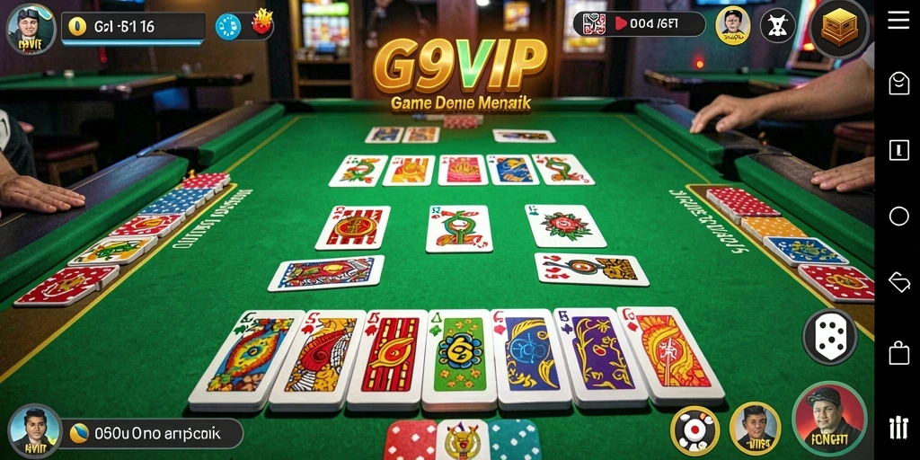 Tampilan gameplay domino yang seru dan interaktif.