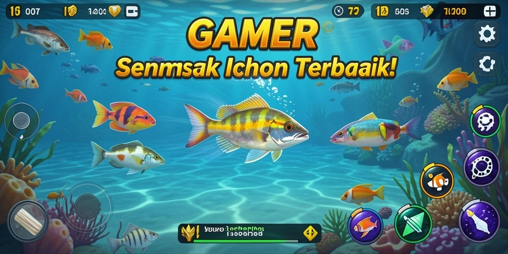 Screenshot gameplay GAMERP yang seru di dunia Tembak Ikan.