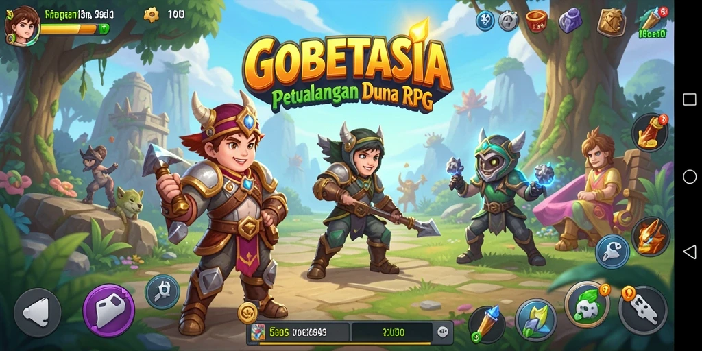 Screenshot gameplay GOBETASIA yang menampilkan aksi seru dan grafik yang memukau.