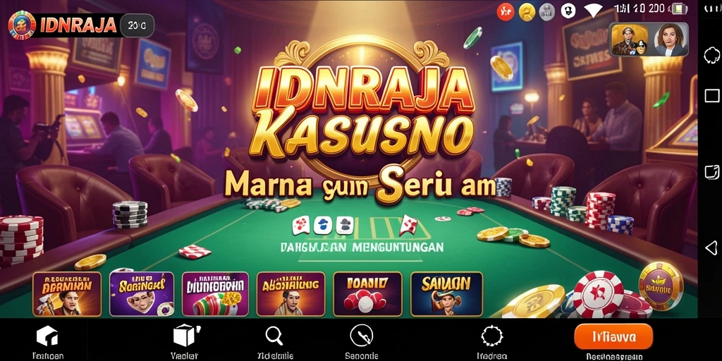 Screenshot IDNRAJA menampilkan gameplay menarik dengan desain yang modern.