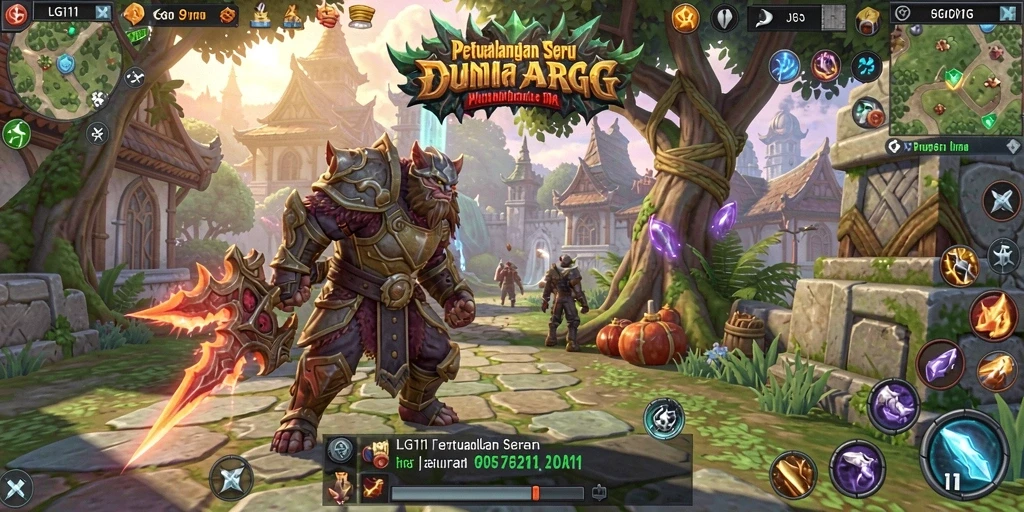 Tampilan gameplay seru dalam dunia ARPG LG111 dengan grafik menawan.