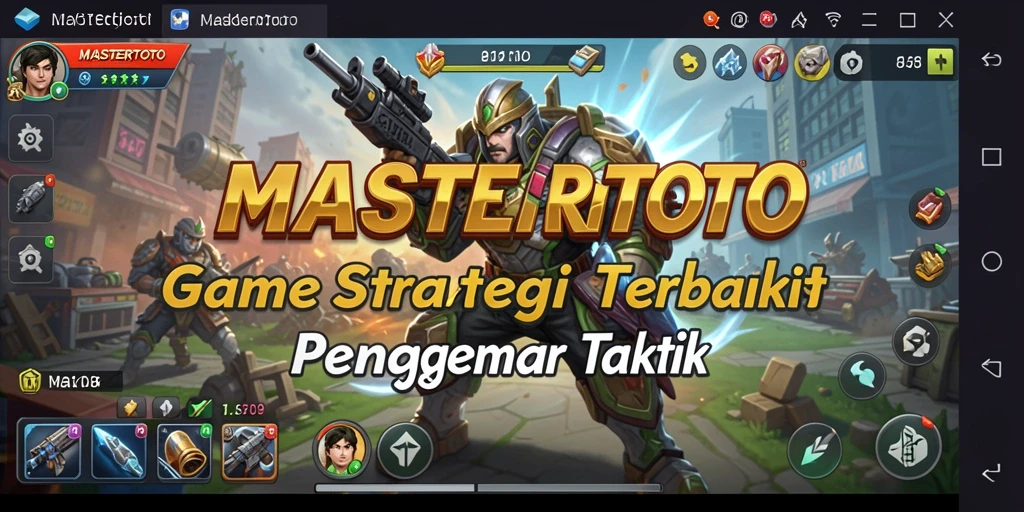 Tangkapan layar gameplay MASTERTOTO menampilkan aksi strategi yang mendebarkan.