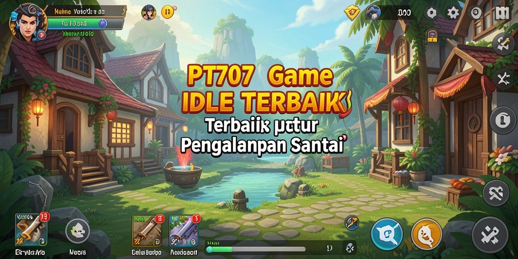 Tampilan gameplay PT707 dengan elemen Idle yang menarik.