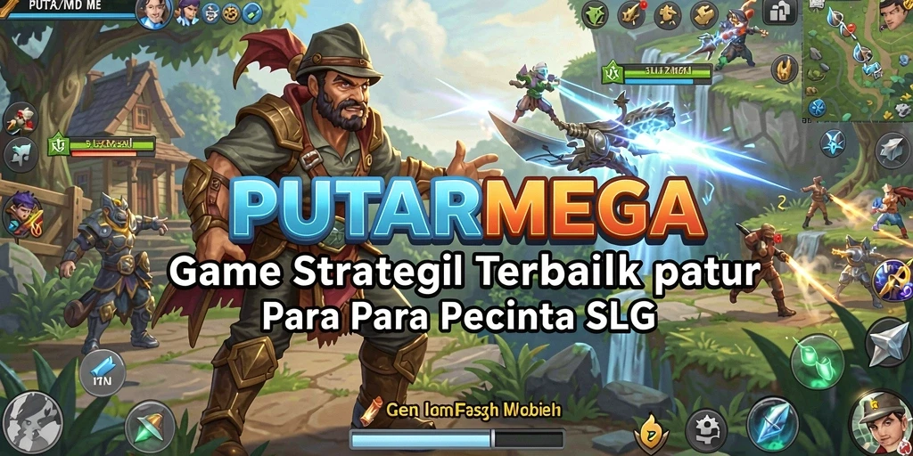 Tampilan menarik dari gameplay strategi di PUTARMEGA.