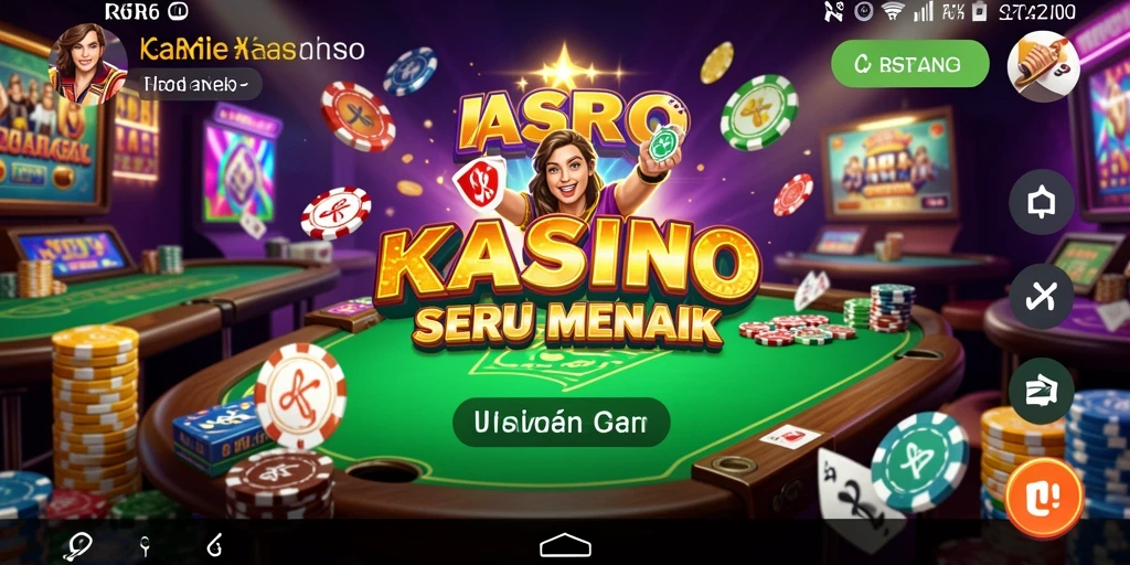 Screenshot gameplay R6R6 menampilkan berbagai permainan Kasino.