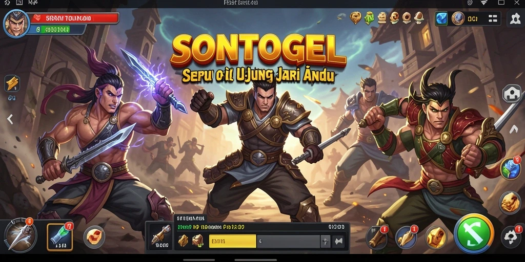 Tampilan pertarungan epik dan karakter kuat dalam <strong>SONTOGEL</strong>.