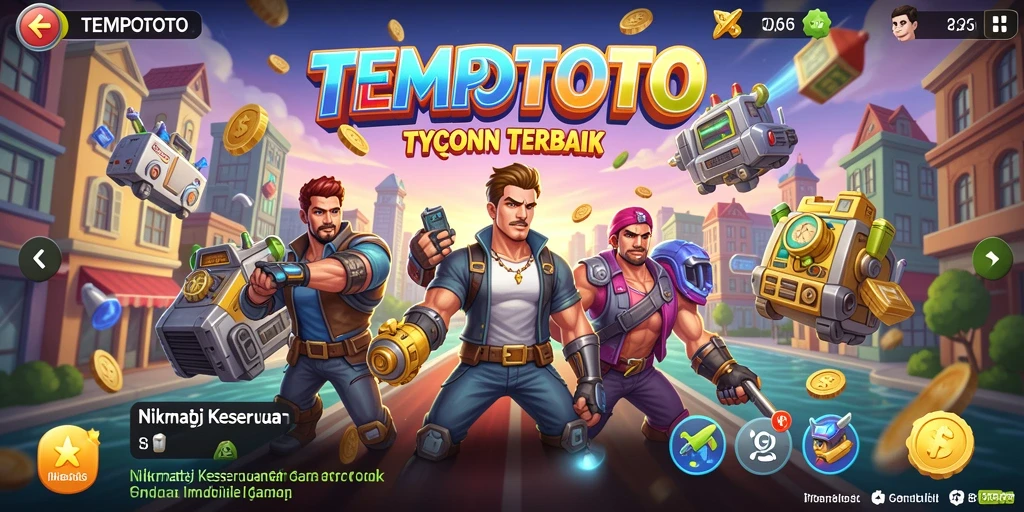 Gameplay TEMPOTOTO yang menarik dan kompetitif dalam dunia Tycoon.