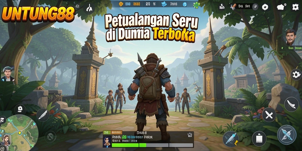 Gameplay terbuka yang memukau dan penuh petualangan.